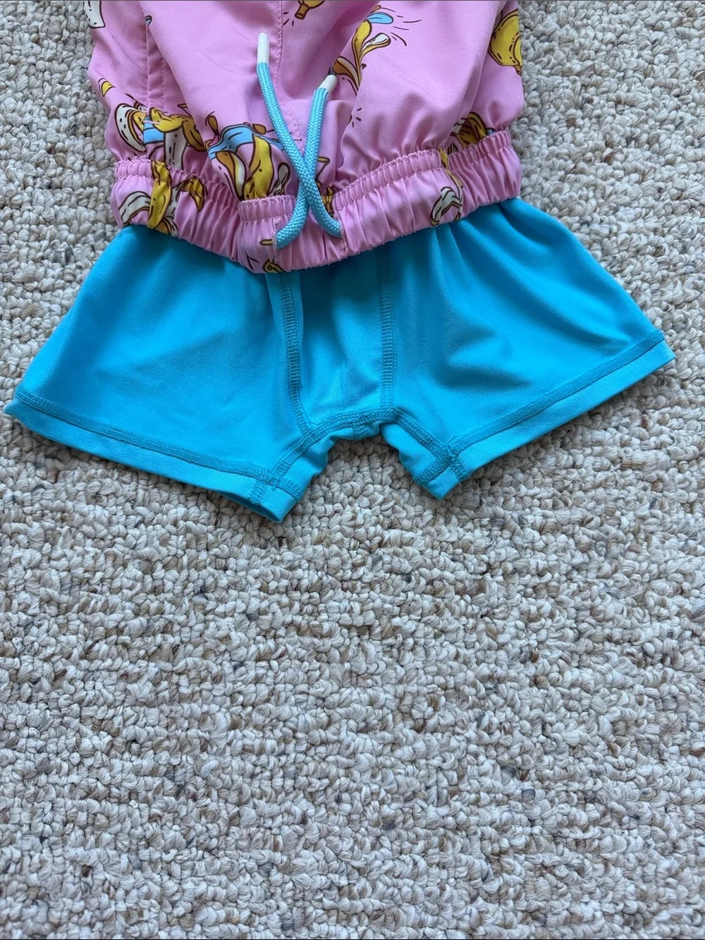 Maamgic Kids Pink Banana Skate Shorts with Contrast Drawstring